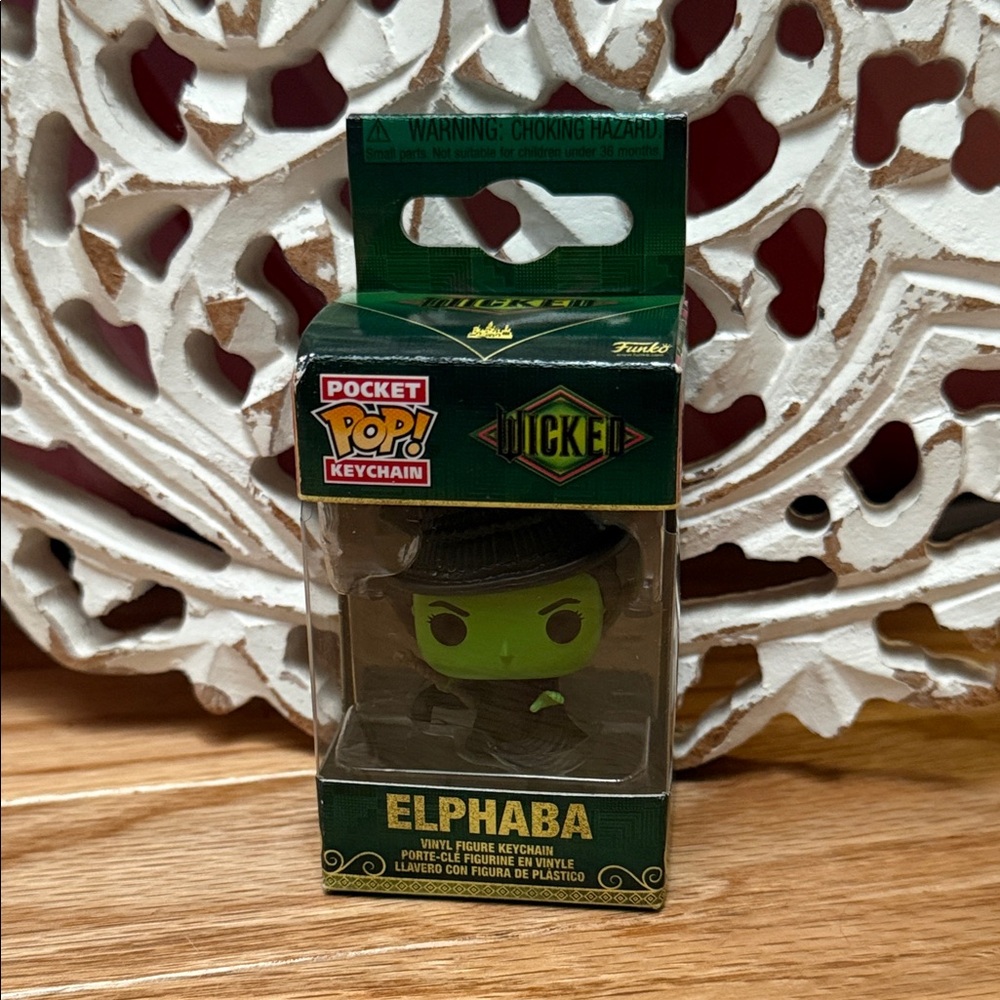 Funko Elphaba Pocket Pop! Keychain in Green and Black
